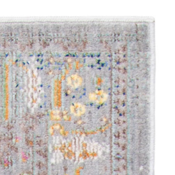 Bungalow Rose Thanh Performance Gray/Orange/Yellow Rug & Reviews Wayfair